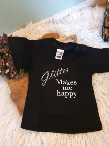 Tshirt Glitter Happy