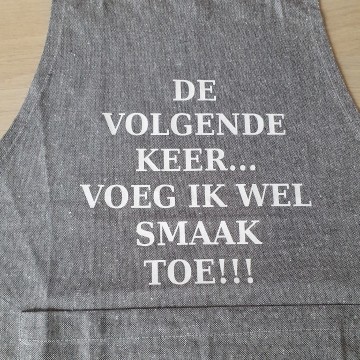 De volgende keer voeg ik wel smaak toe