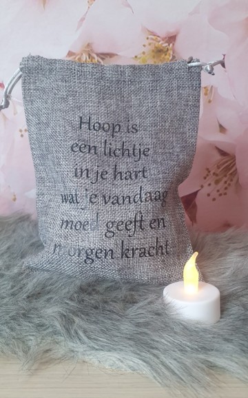 Hoop is een lichtje in je hart