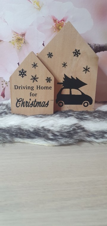 Houtenhuis set zwart