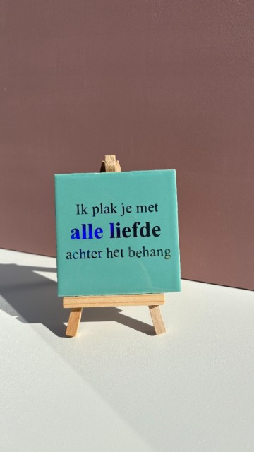 Ik plak je met alle liefde