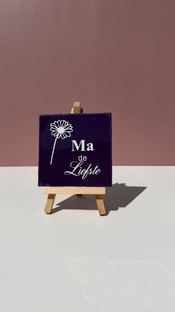 Ma de liefste tegel paars