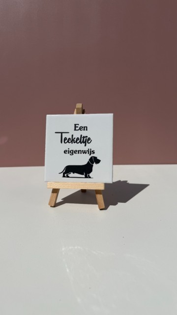 Teckeltje eigenwijs wit